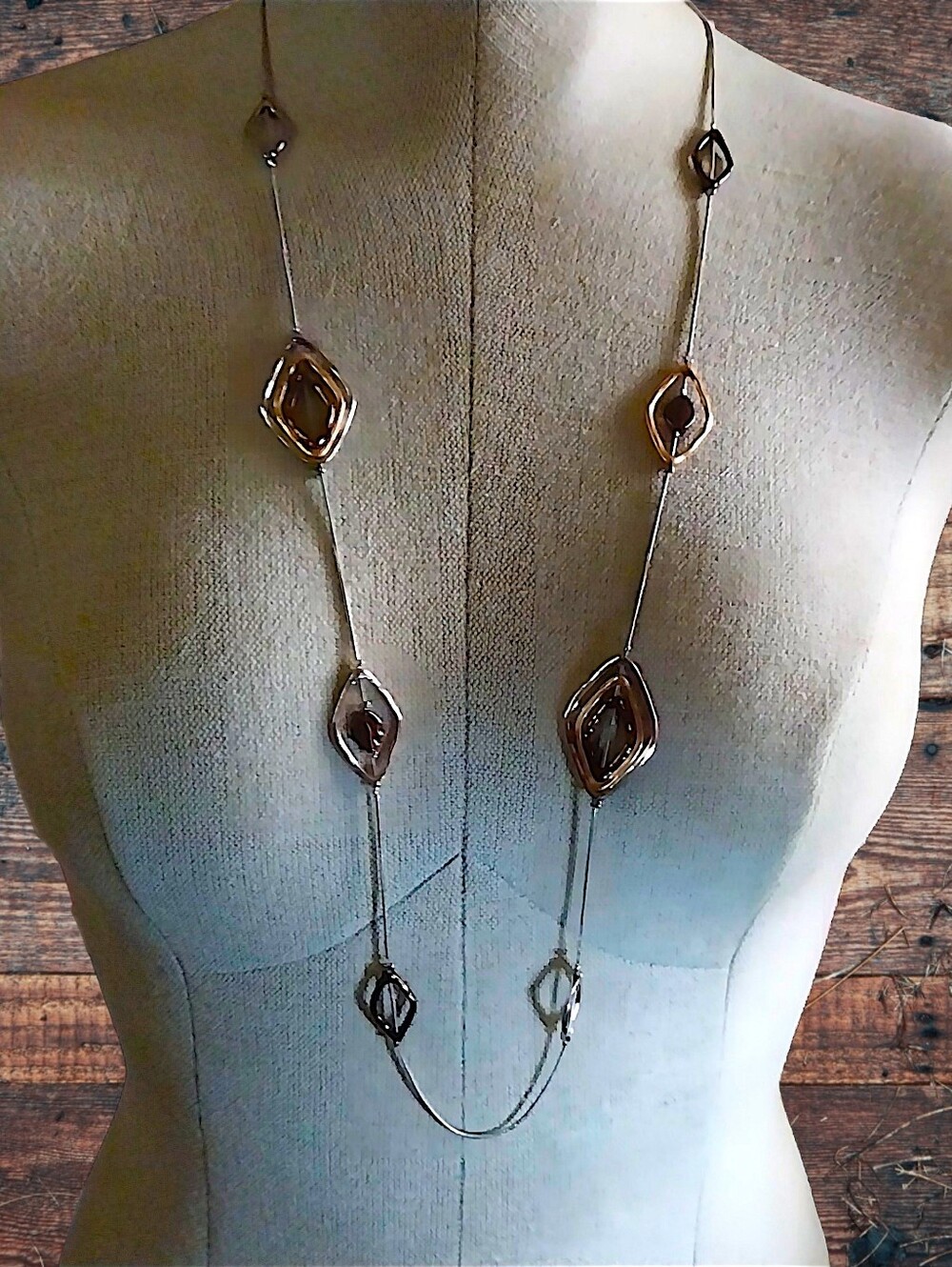 Christopher & Banks Gunmetal Link Chain Necklace
